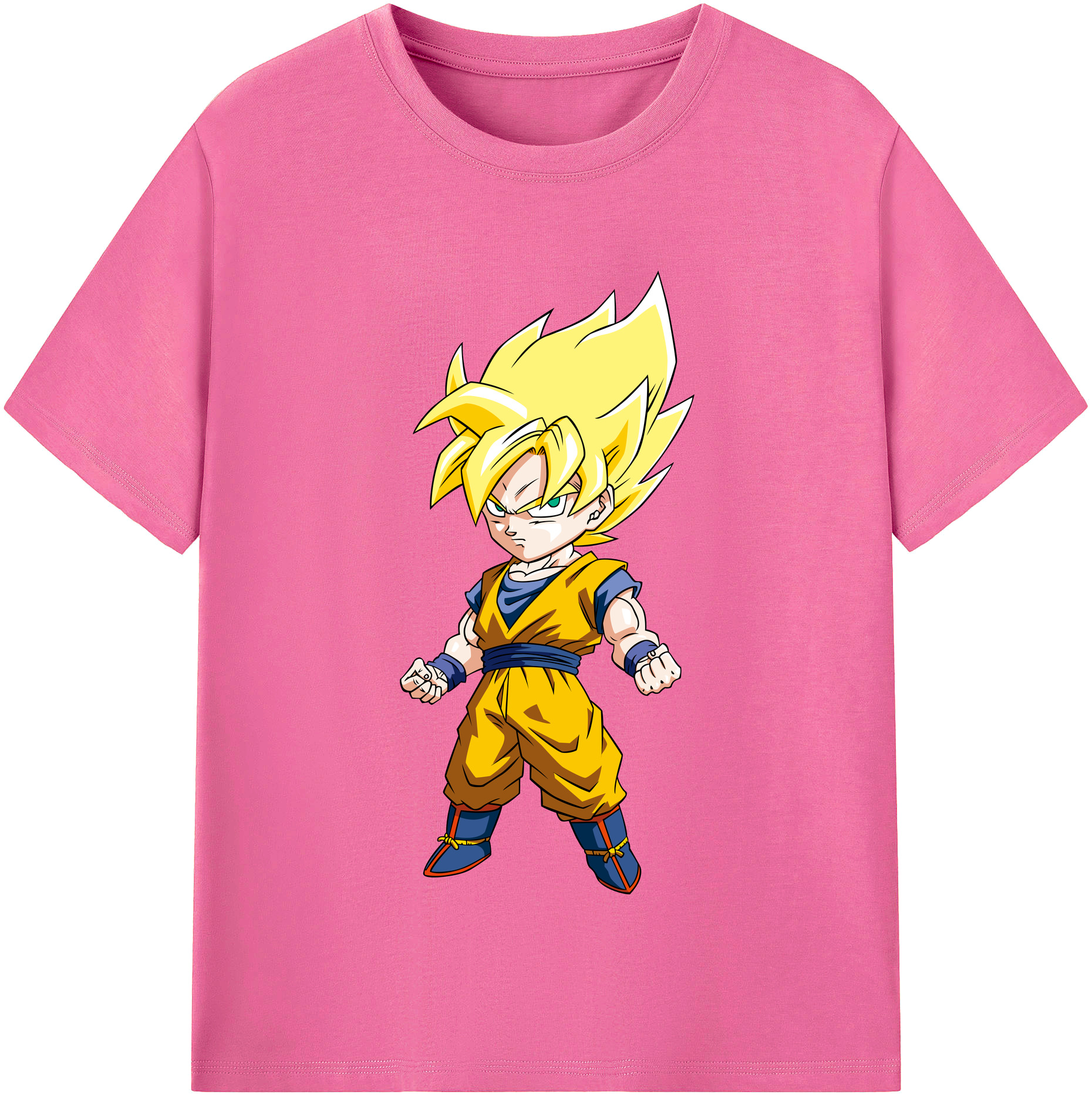 （画像用） ドラゴンボール 孫悟空（そん ごくう）Son Goku カカロット DRAGON BALL Kakarotto レディースカジュアルプリントTシャツ（綿100％）